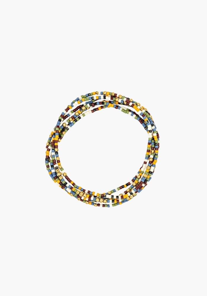 Bracelet 6 Tours Ou Sautoir Séville Slim 6 Multicolore - Têtes Blondes