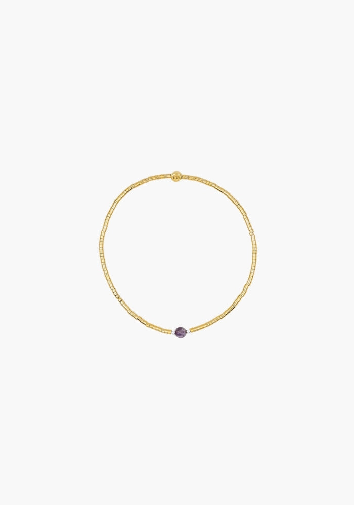 Bracelet Ava 1 Améthyste - Têtes Blondes