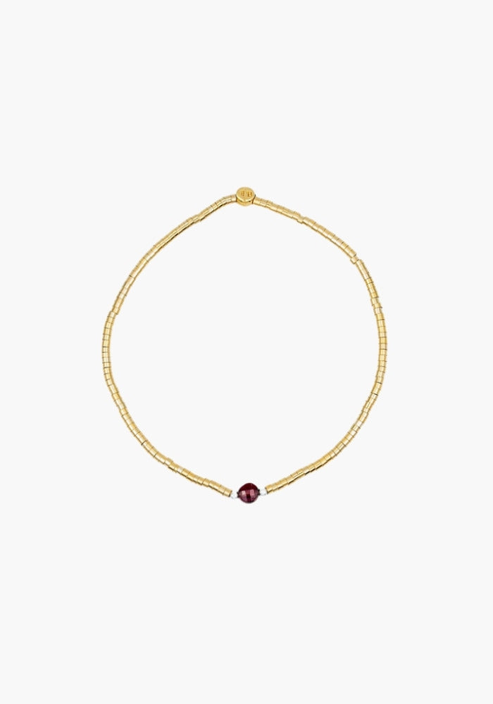 Bracelet Ava 1 Grenat - Têtes Blondes