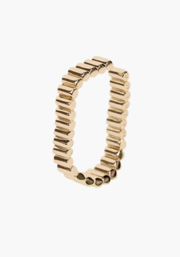 Earcuff Memphis Horizontal Plaqué Or - Mayrena