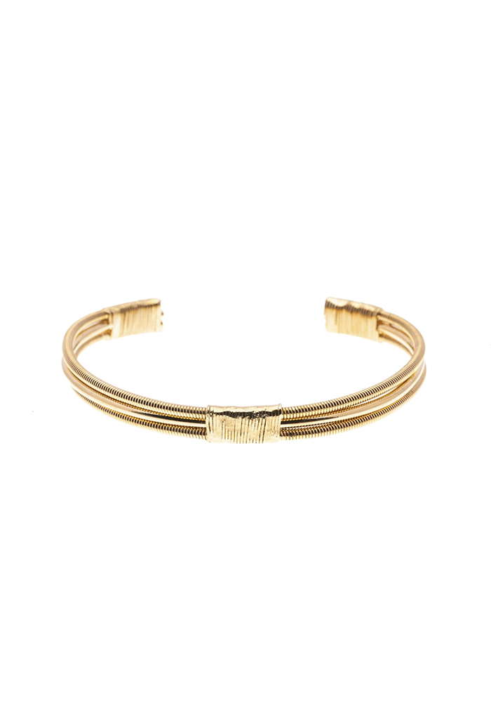 Jonc 2 Cordes De Basse Fil Métal Emballé Doré - Sing A Song