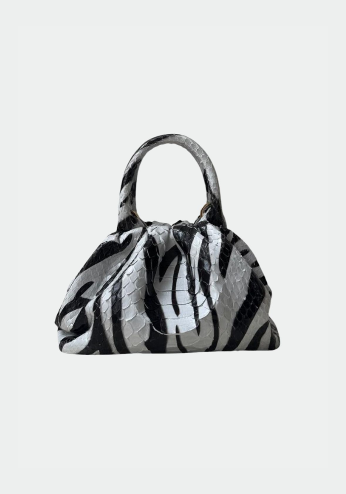 Sac Jacky Zebra Black And White - Sista Paris