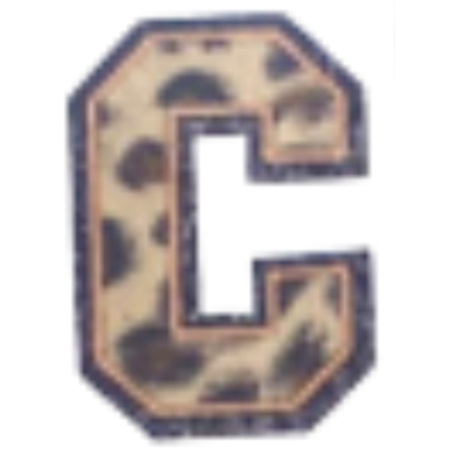 Columbia Letter Leopard Decal