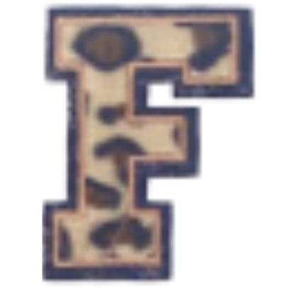 Columbia Letter Leopard Decal