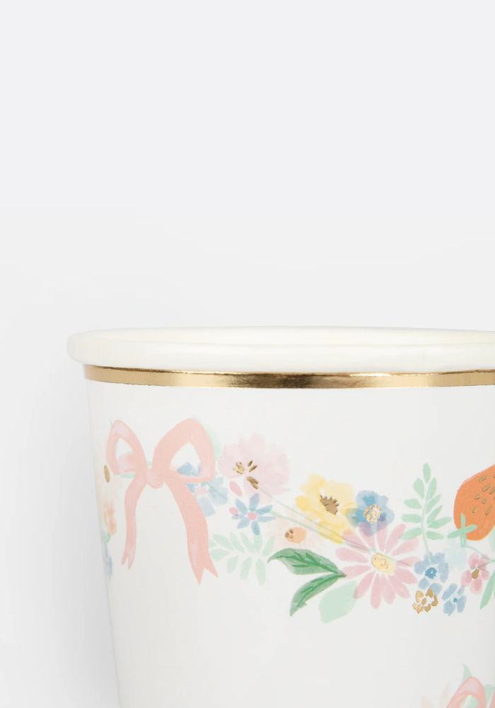 Lot de 8 Gobelets Fleurs - Meri Meri