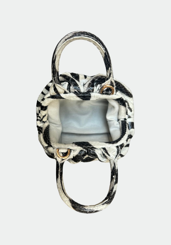 Sac Jacky Zebra Black And White - Sista Paris