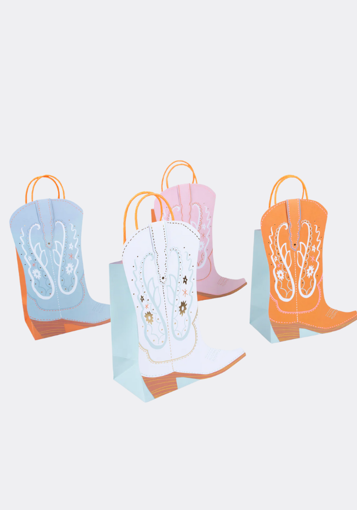 Lot de 8 Sacs Cadeaux En Forme De Botte De Cowboys - Meri Meri