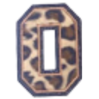 Columbia Letter Leopard Decal
