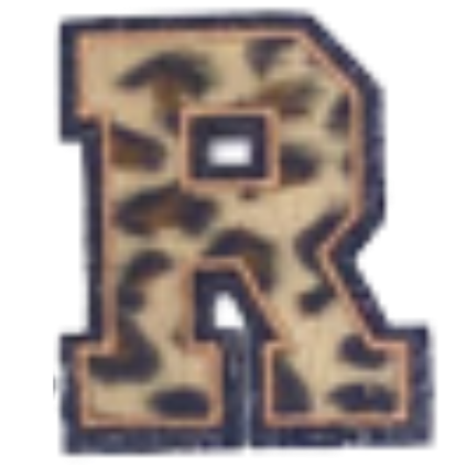Columbia Letter Leopard Decal