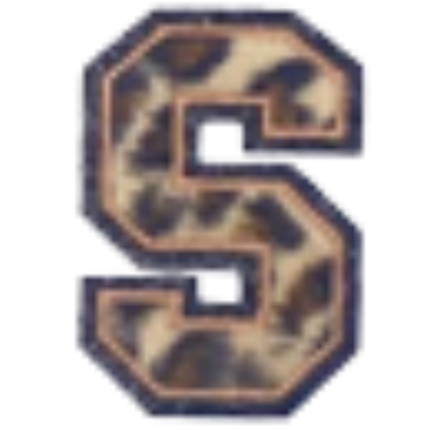 Columbia Letter Leopard Decal