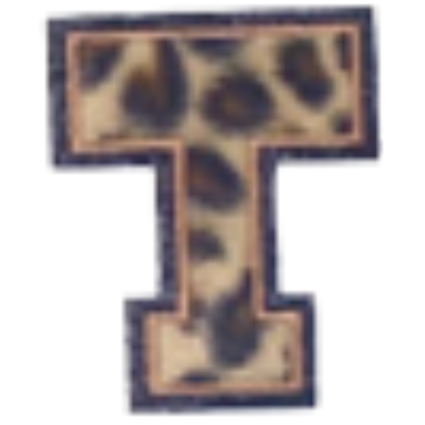 Columbia Letter Leopard Decal