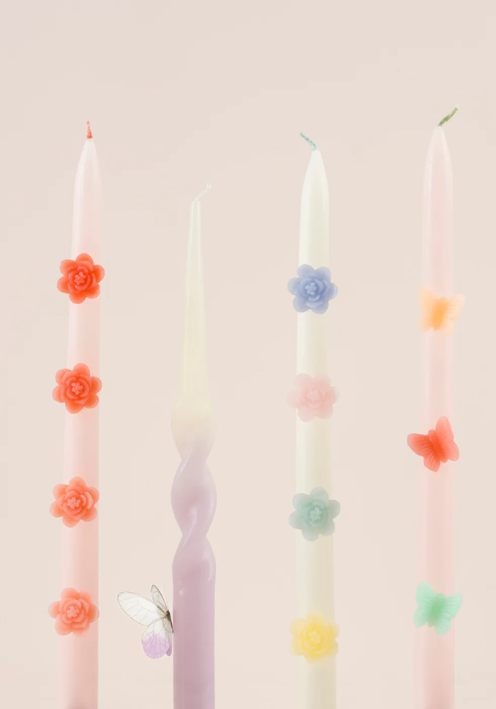 Lot De 2 Bougies Cierges Fleurs Pastel - Meri Meri