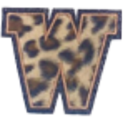 Columbia Letter Leopard Decal