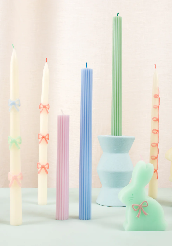 Lot De 2 Bougies Cierges Noeuds Papillons - Meri Meri