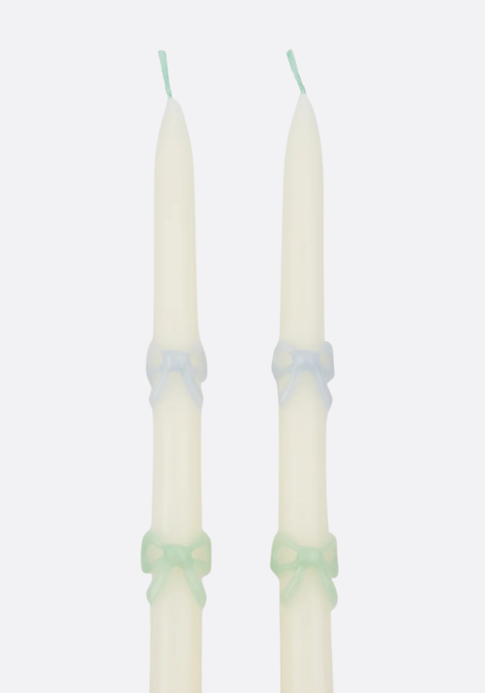 Lot De 2 Bougies Cierges Noeuds Papillons - Meri Meri