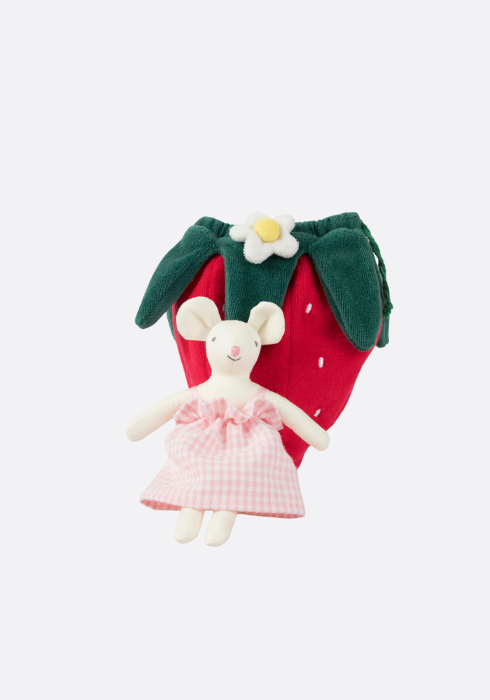 Mini Pochette Souris En Forme De Fraise - Meri Meri