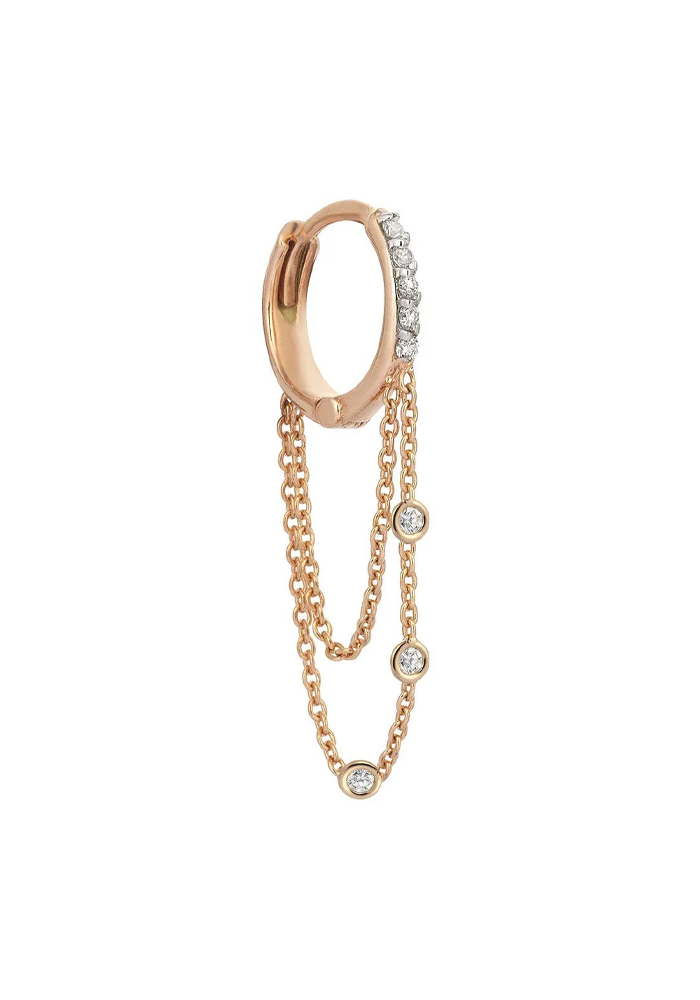 Antoinette Dangling Hoop - Kismet By Milka