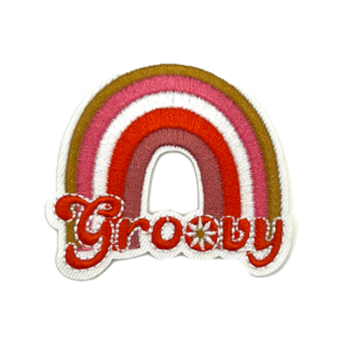 Groovy Rainbow Iron-on Patch