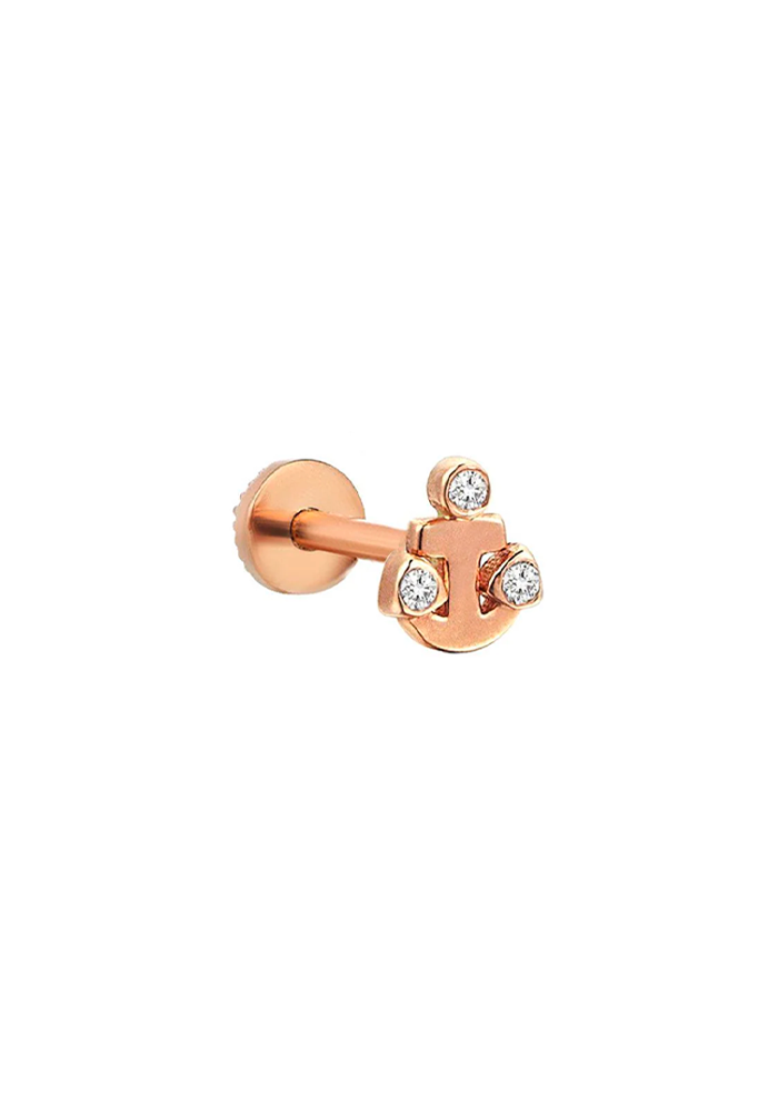 Piercing Ancre Diamants Blancs - Kismet By Milka