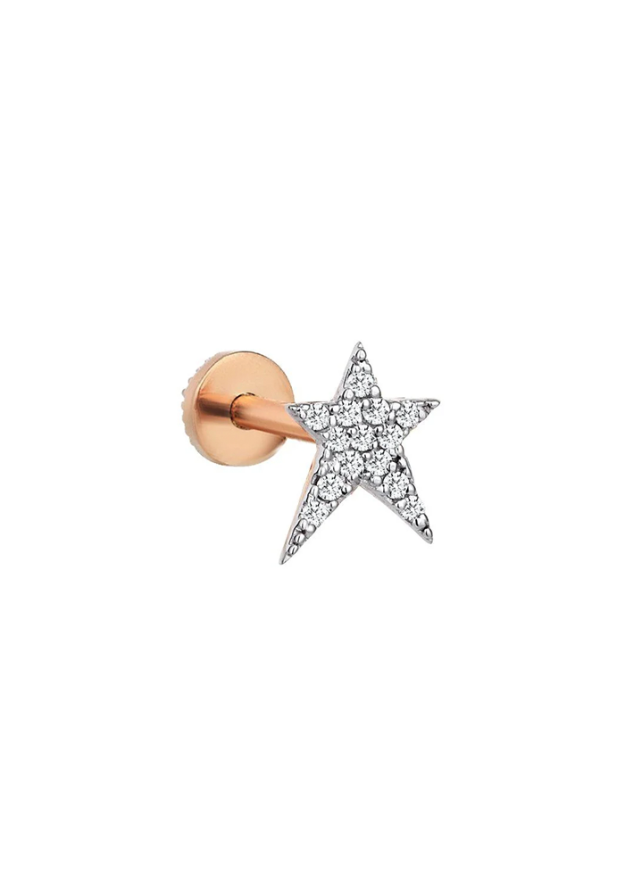 Piercing Etoile "Starstruck" Diamants Blancs - Kismet By Milka