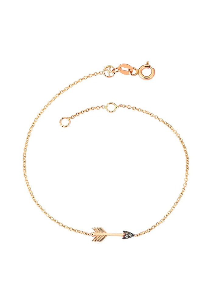 Bracelet Mini Arrow Diamants Champagne - Kismet By Milka