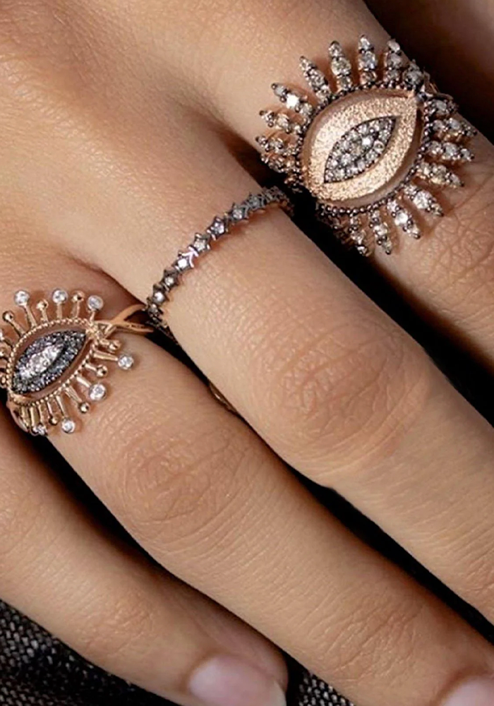 Bague Oeil Regina Diamants - Kismet by Milka