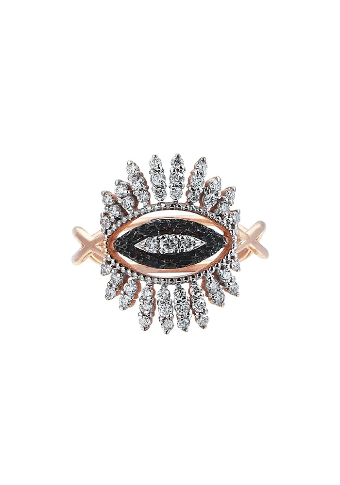 Bague Oeil Nadia Diamants Blancs - Kismet By Milka