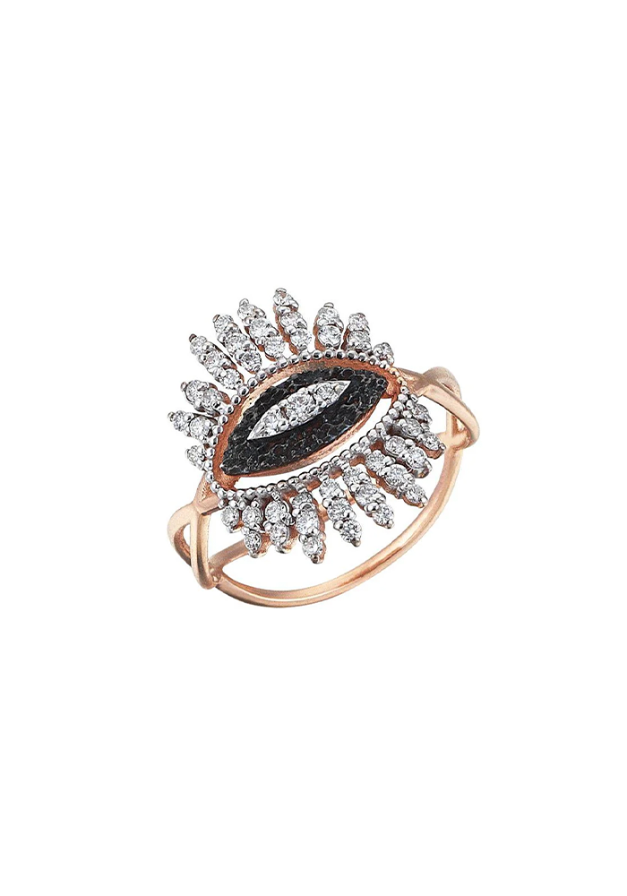 Bague Oeil Nadia Diamants Blancs - Kismet By Milka