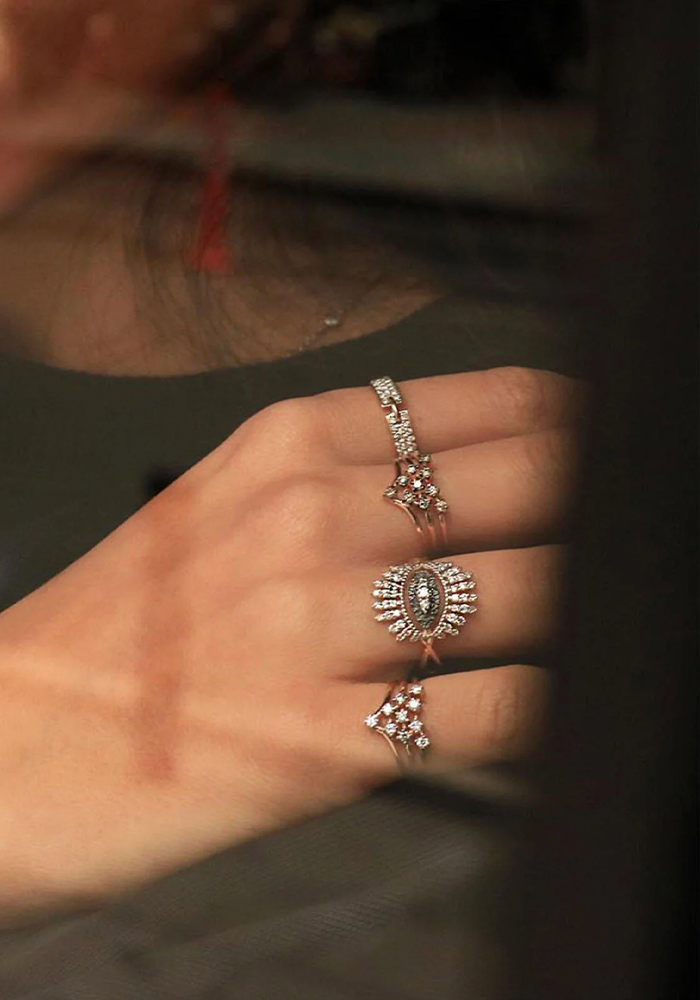 Bague Oeil Nadia Diamants Blancs - Kismet By Milka