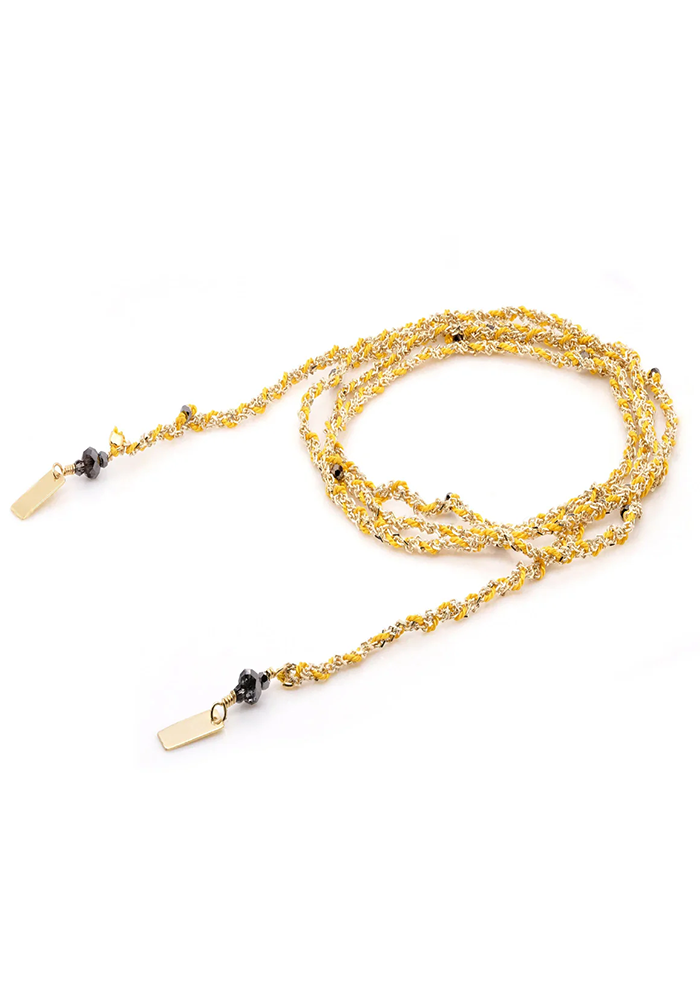 Bracelet N°182 Doré Et Jaune - Marie-Laure Chamorel