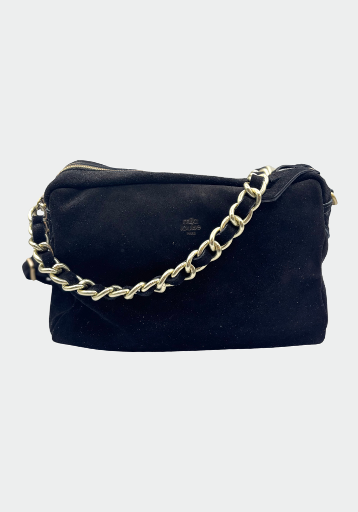 Sac À Main Mama Grand Modèle Noir - Mila Louise