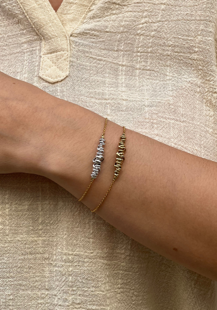 Bracelet Aaron Plaqué Or - Hanka Ïn