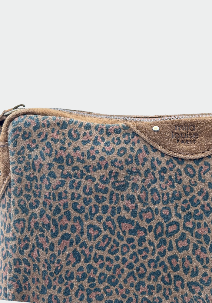 Sac À Main Mama Petit Modèle Ocre Léopard