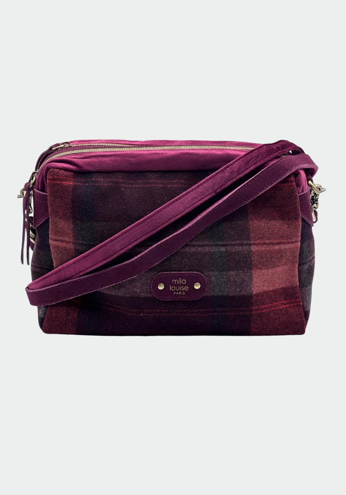 Sac À Main Mama Grand Modèle Pourpre - Mila Louise