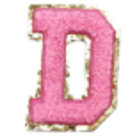 Columbia Pale Pink Letter Sticker