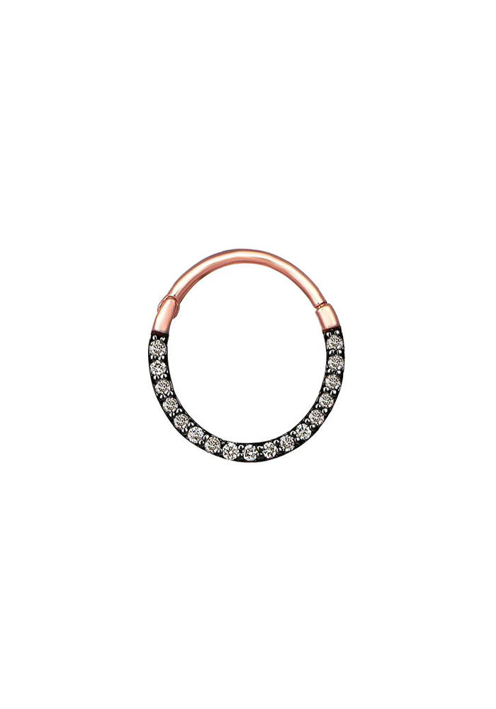 Piercing Hoop Diamants Champagnes - Kismet By Milka