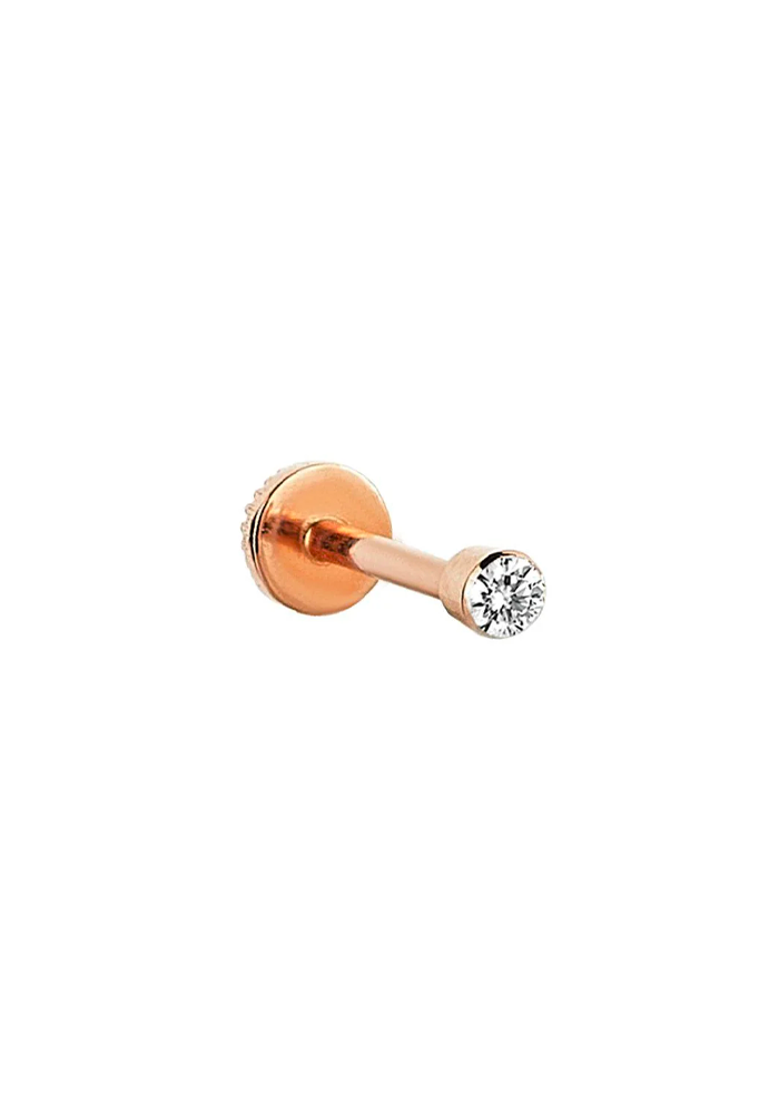 Piercing The Classic Solitaire Diamants Blancs - Kismet By Milka