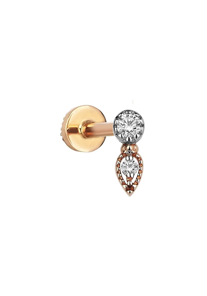 Piercing Droplet Solitare - Kismet By Milka