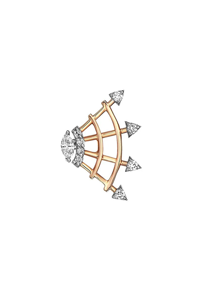 Boucle D'Oreille Diamond Rail - Kismet By Milka