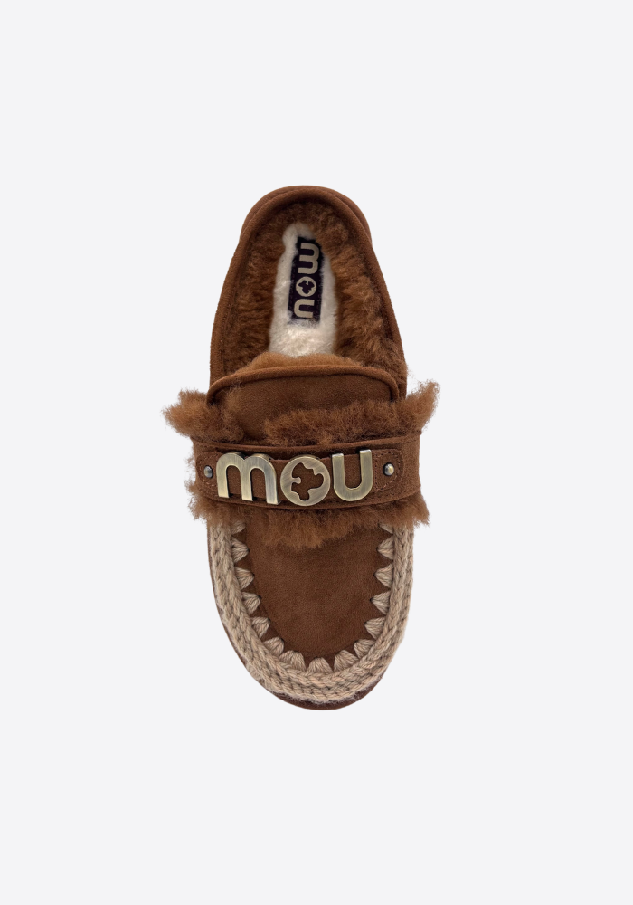 Mules A Plateforme Cognac - Mou