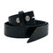 Cinturón de piel negra preto