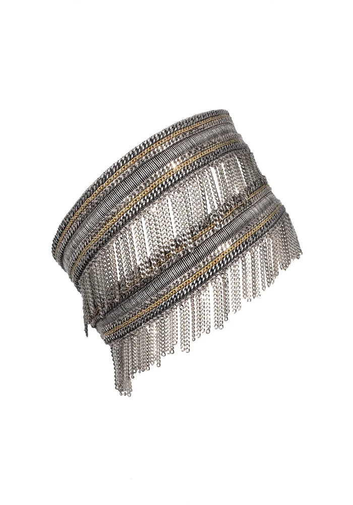 Bracelet 1L009 Double Tour Antique Silver - Marie-Laure Chamorel