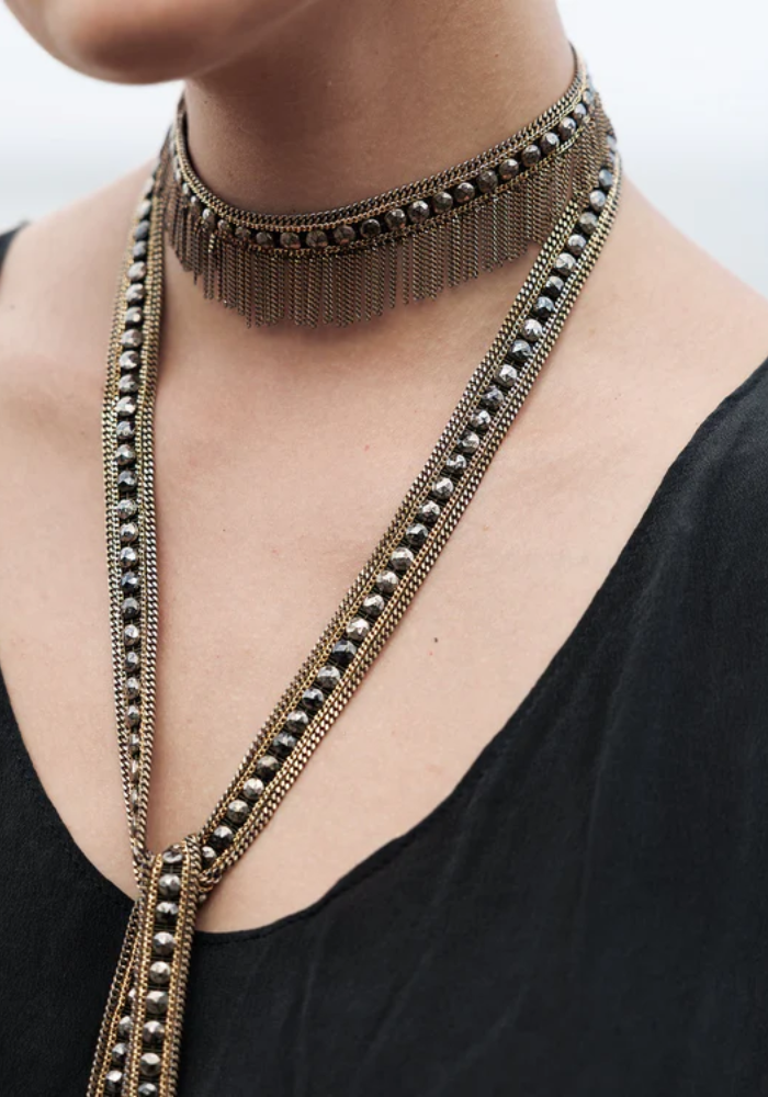 Bracelet 1M014 Double Tour Kaki - Marie-Laure Chamorel