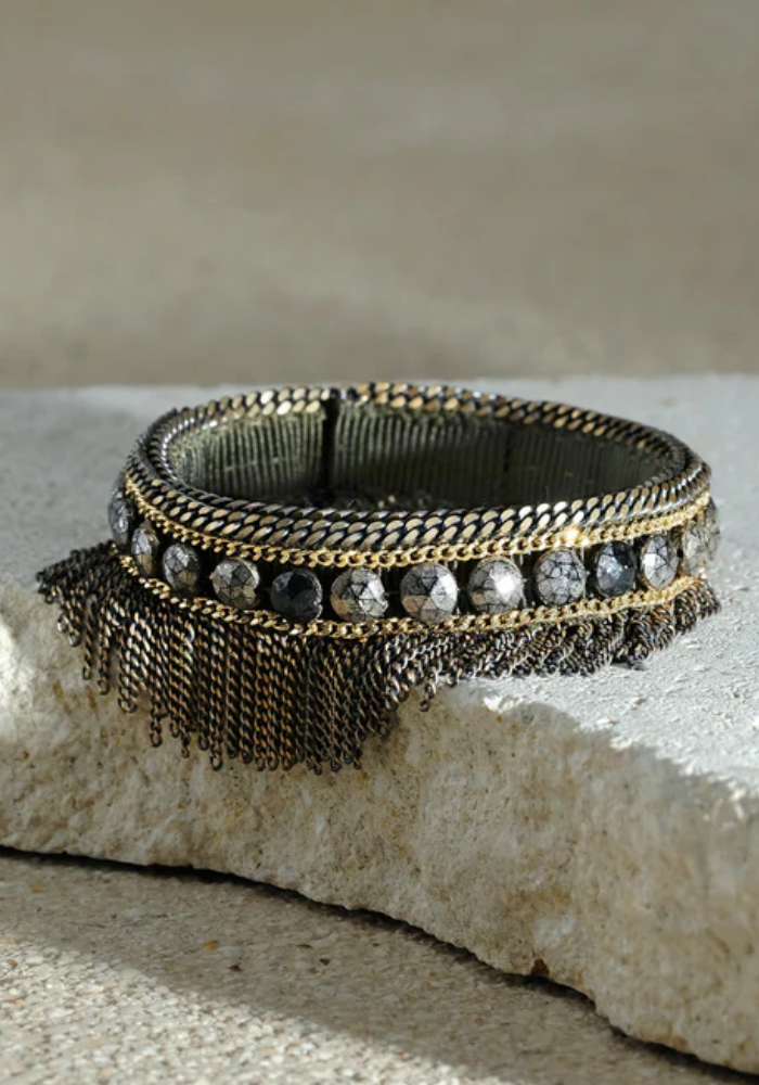 Bracelet 1M014 Double Tour Kaki - Marie-Laure Chamorel