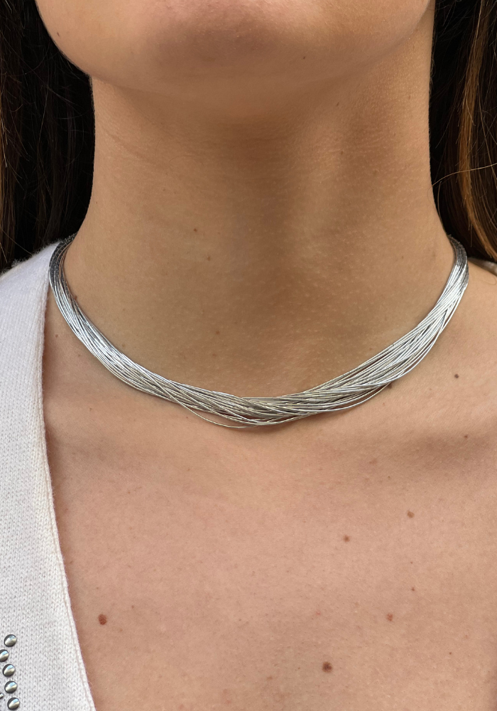 Collier Multi Chaine En Argent - Sélectionné par Blush