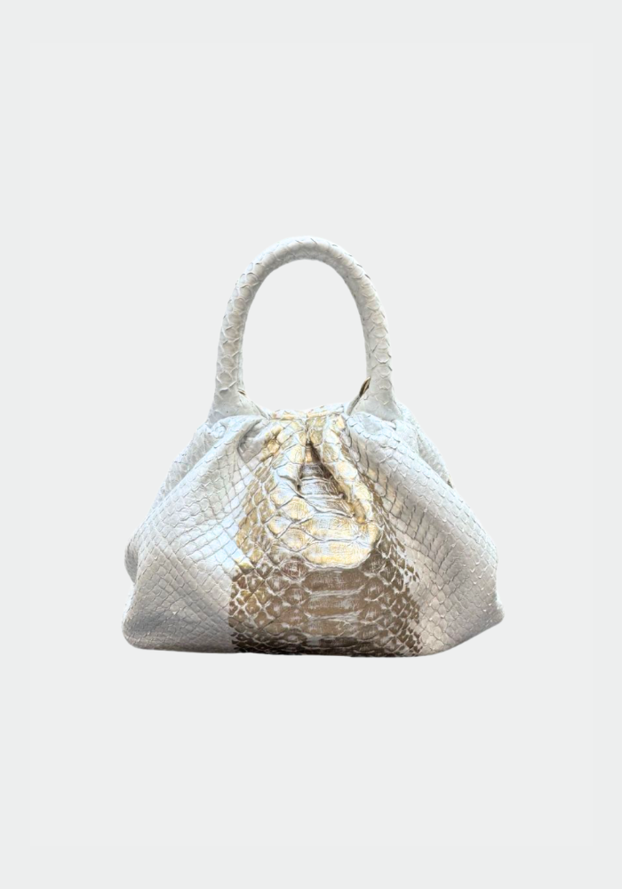 Sac Jacky White And Gold - Sista Paris