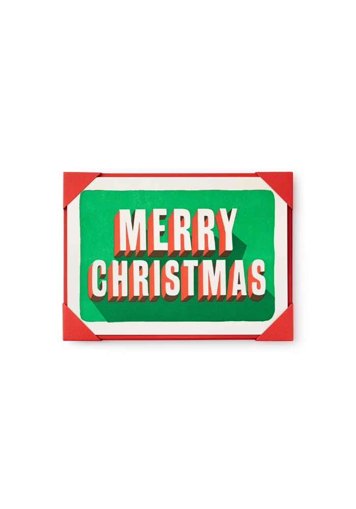 Set De 5 Cartes De Voeux Merry Christmas - Archivist Limited