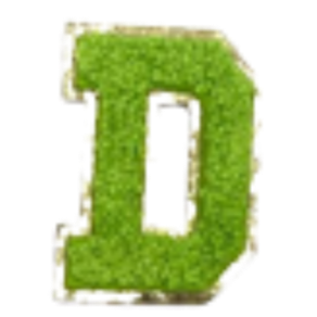 Columbia Green Letter Sticker
