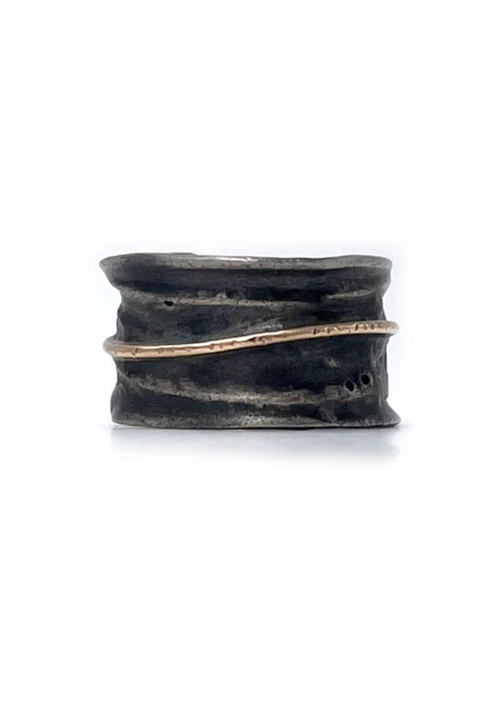Bague Man Yuzuk En Argent 925 Et Or Rose - Kismet By Milka