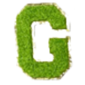 Columbia Green Letter Sticker